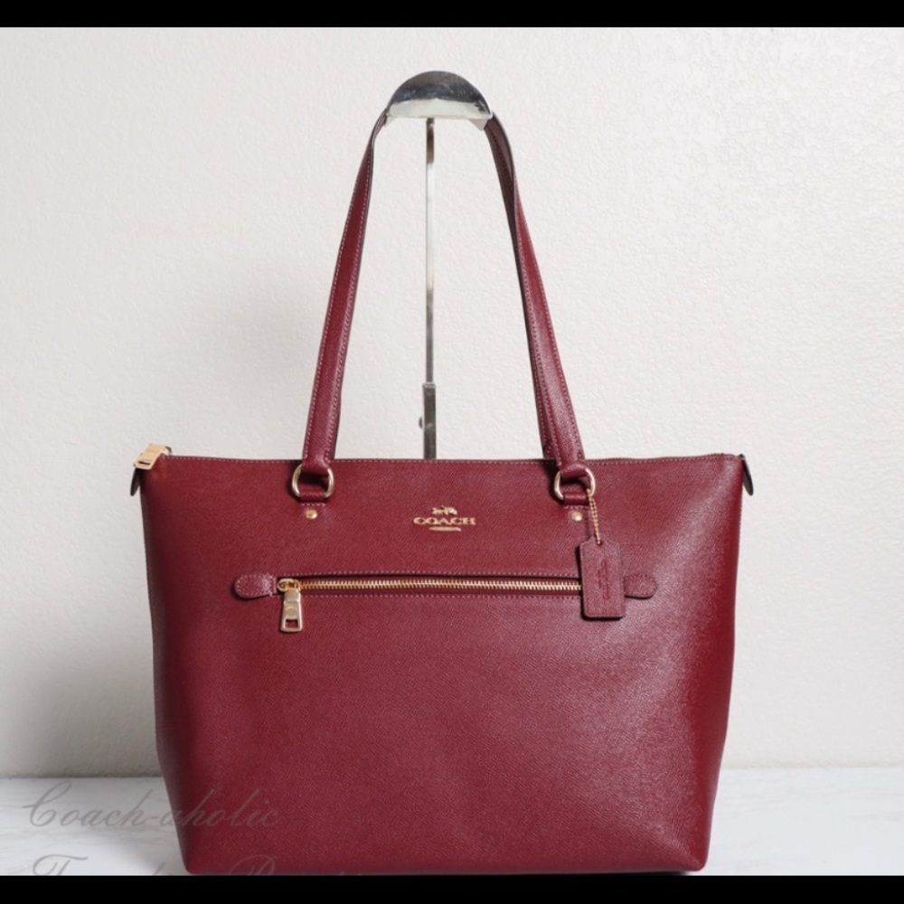 Burgandy Coach Tote